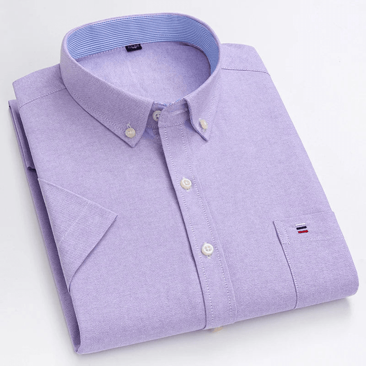 Levoire | Chemise classique pour hommes à manches courtes pour les occasions professionnelles et décontractées D
