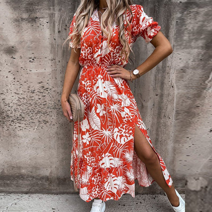 Levoire | Robe D'Été Éclatante Corail