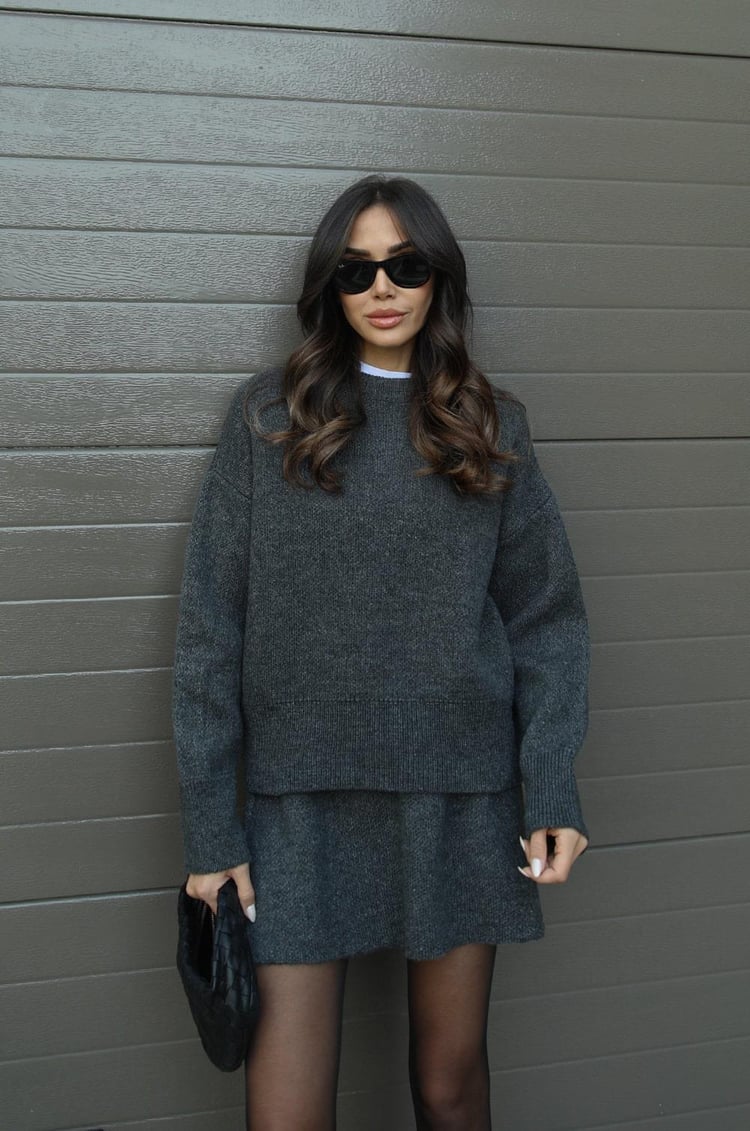 Levoire | Ensemble À La Mode Avec Un Style Tendance Gris