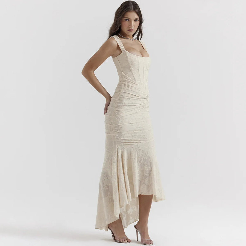 Levoire | Bodycon Maxi Robe Avec Ouverture Paule Juste