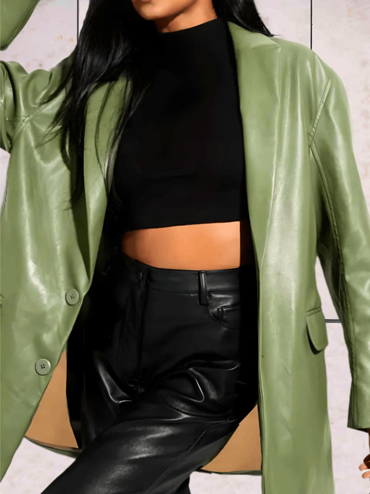 Levoire | Jean Flare Femme Vintage Confort Vert