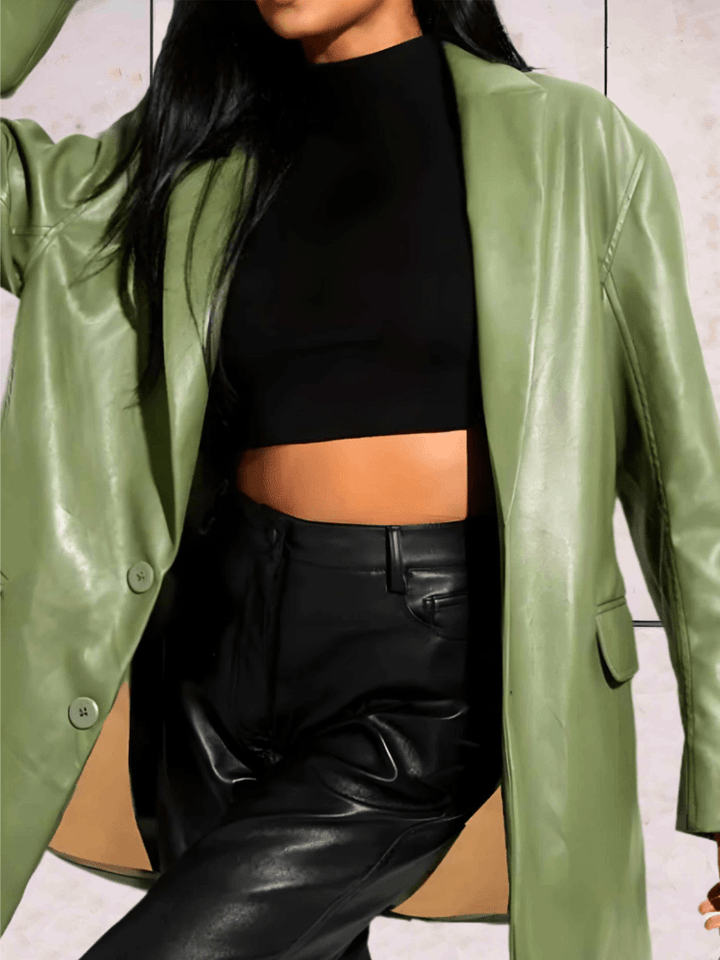 Levoire | Jean Flare Femme Vintage Confort Vert