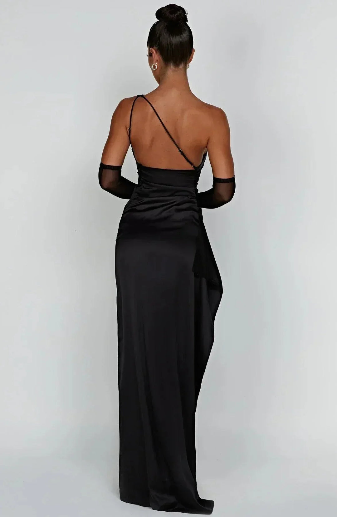 Levoire | Robe Maxi Satin Avec Fente Latérale Haute Pour Femmes