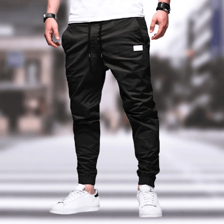Levoire | Pantalon cargo homme confort ajusté & tendance nouveau style mode homme Noir