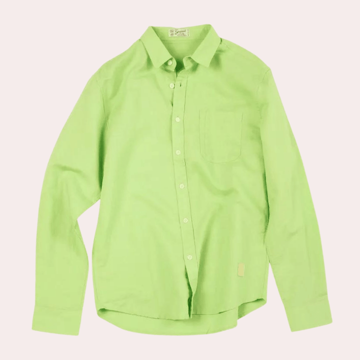 Levoire | Chemise Homme Aérée et Confortable Blouse Élégante Vert