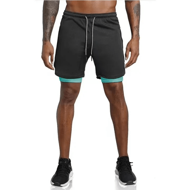 Levoire | Shorts de course pour hommes Pantalon court avec double couche
