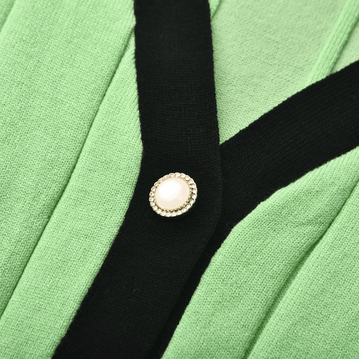 Levoire | Si C'Est Ta Dernière Ensemble De Pull Tricoté Vert Assorti Et Robe