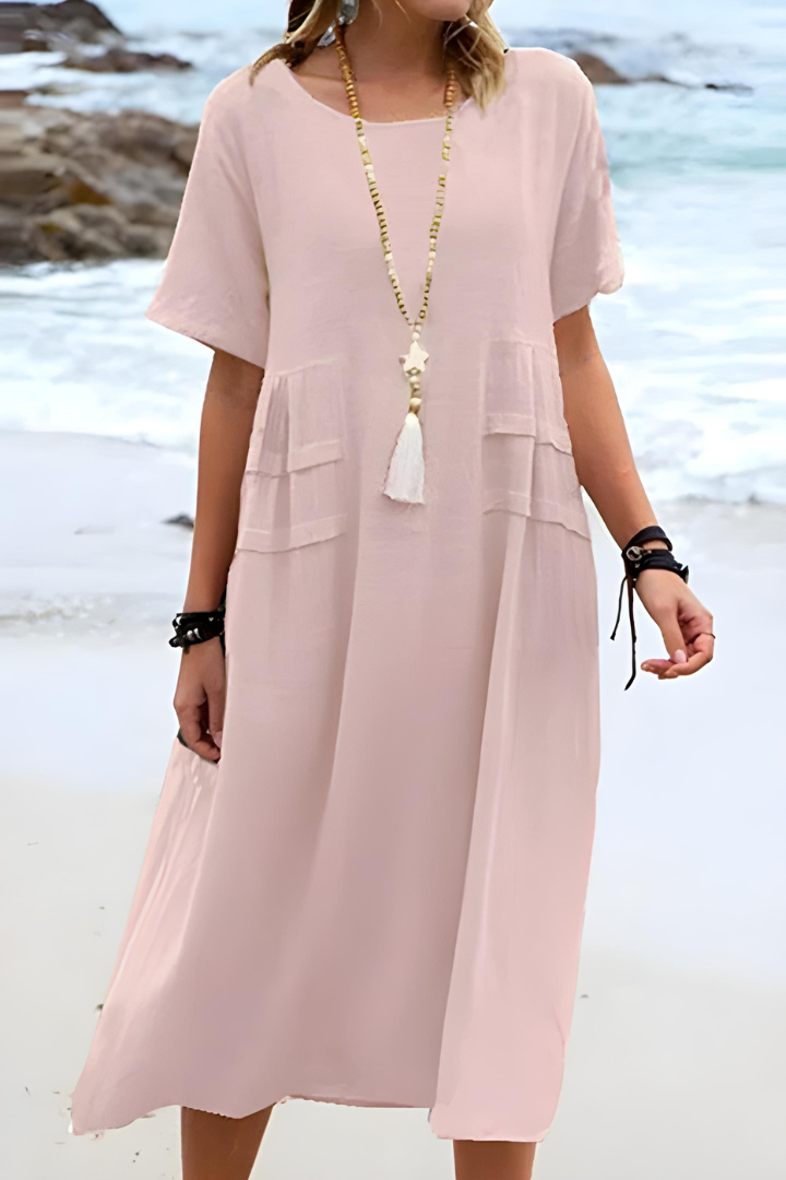 Levoire | Superbe Robe Qui Couvre Le Ventre Rosa