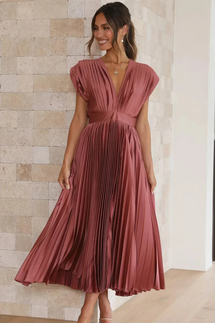 Levoire | Valahti Midi Robe Rose