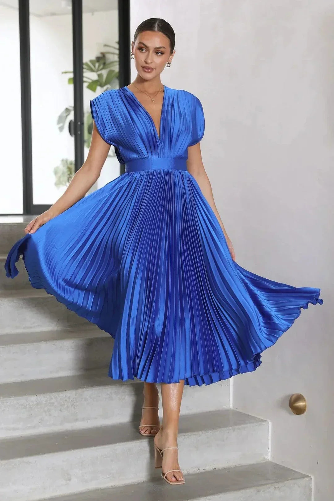 Levoire | Valahti Midi Robe Bleu