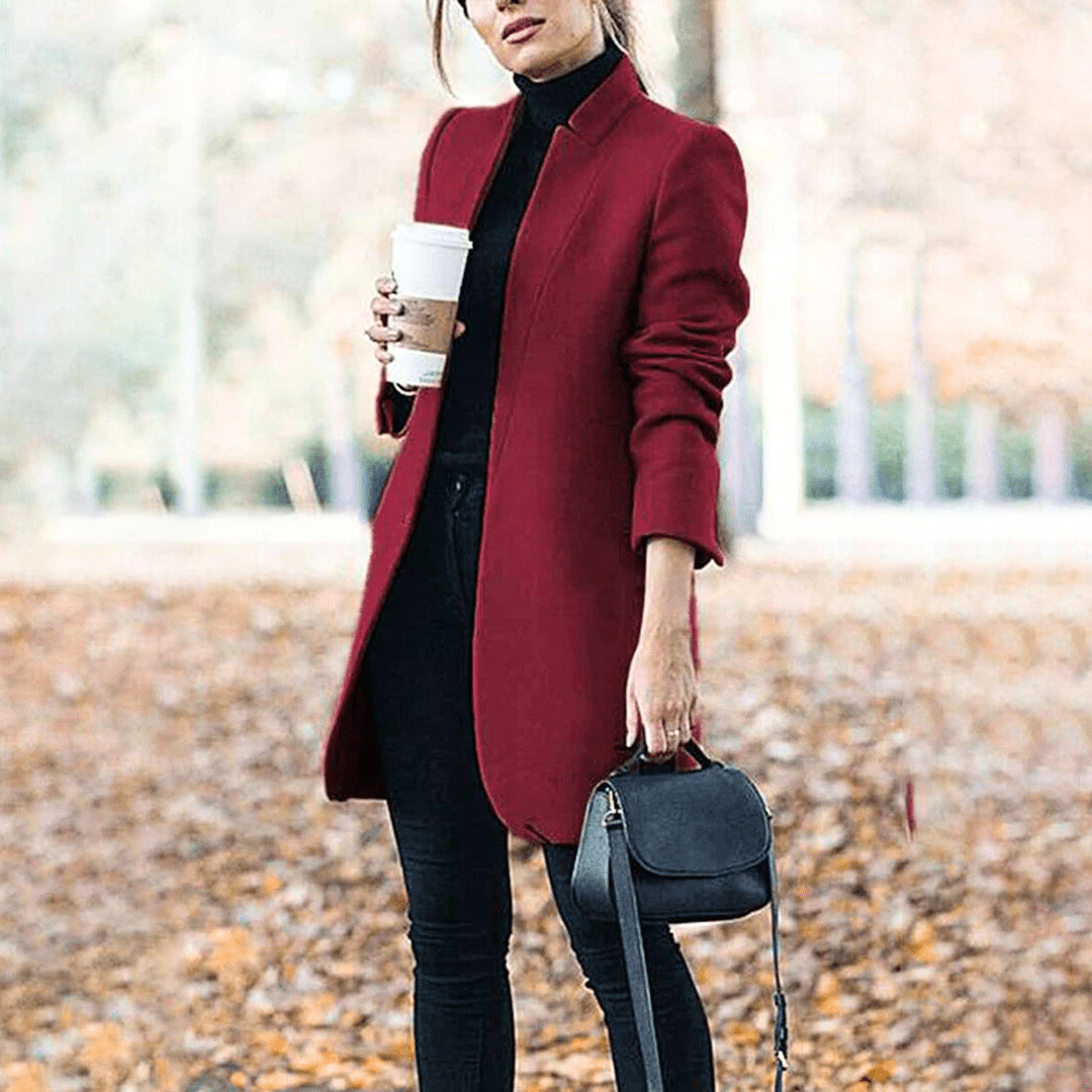 Levoire | Veste élégante pour femmes Design confortable et classique Vin rouge