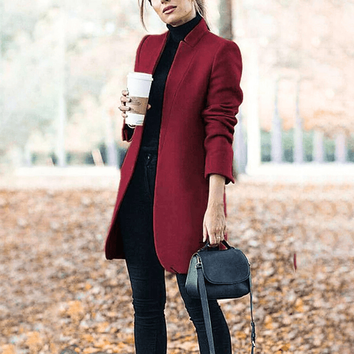 Levoire | Veste élégante pour femmes Design confortable et classique Vin rouge