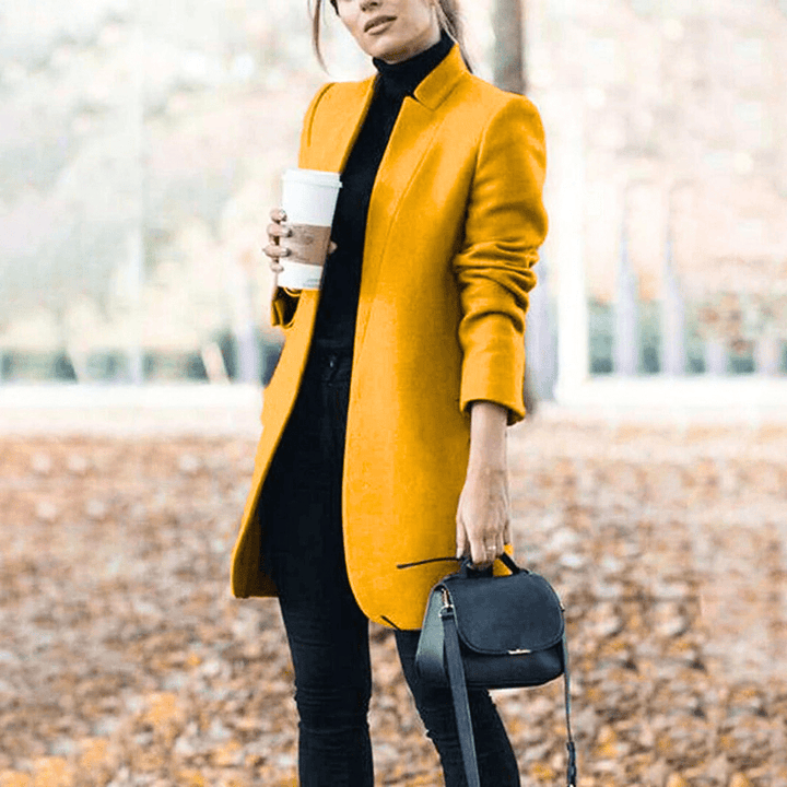Levoire | Veste élégante pour femmes Design confortable et classique Jaune
