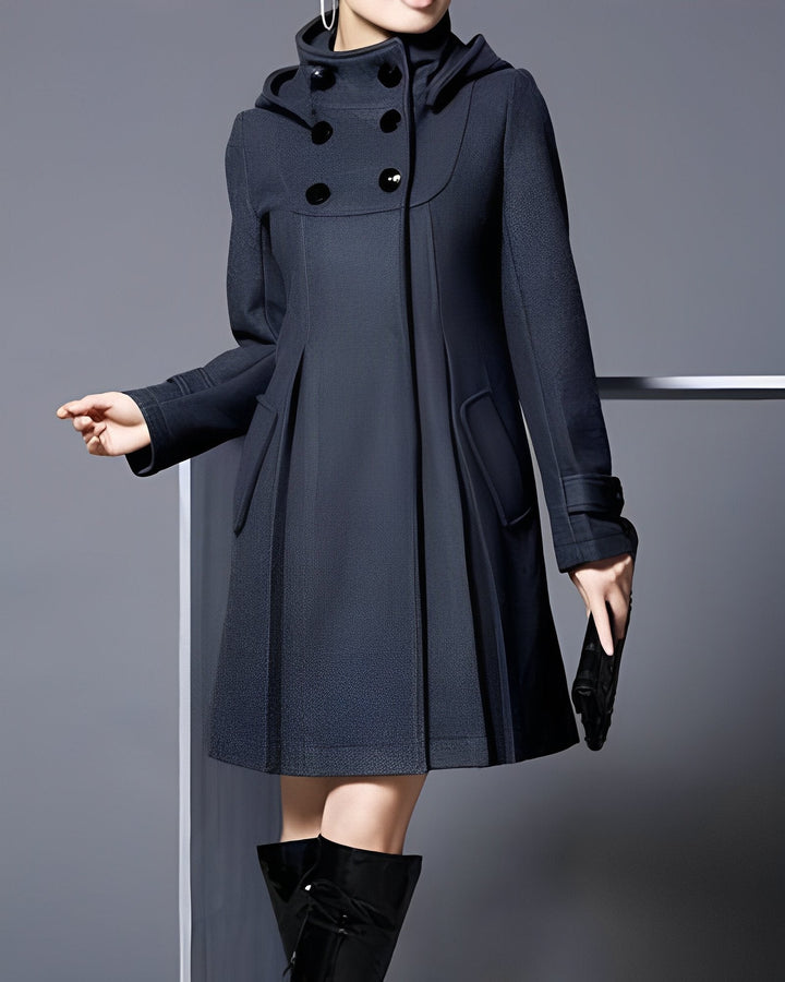 Levoire | Femmes Manteau Long Élégant Noir