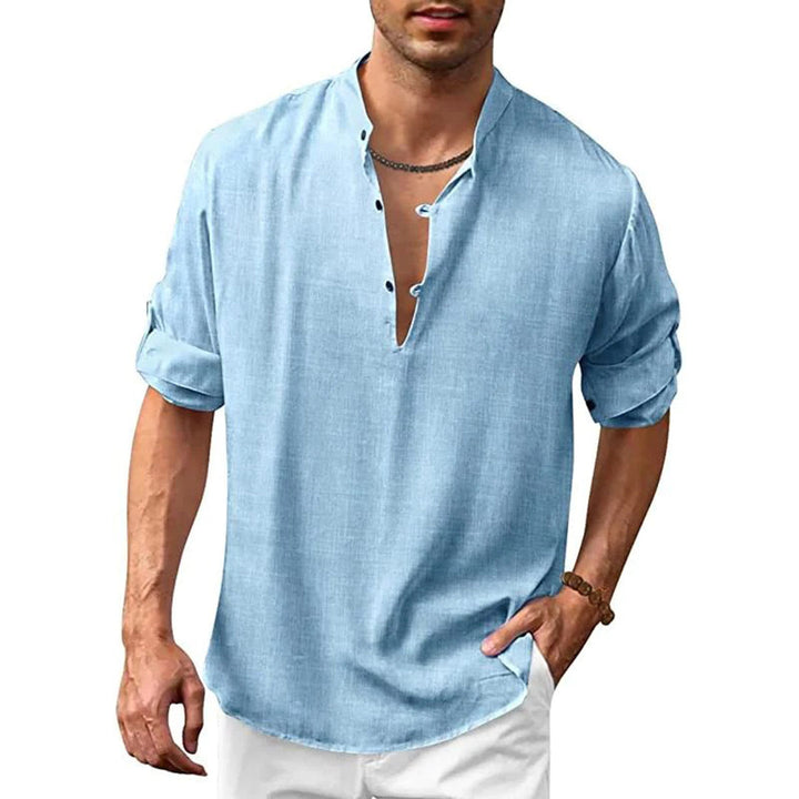Levoire | Chemise Pour Hommes Élégante Élégance, Confort & Polyvalence Bleu
