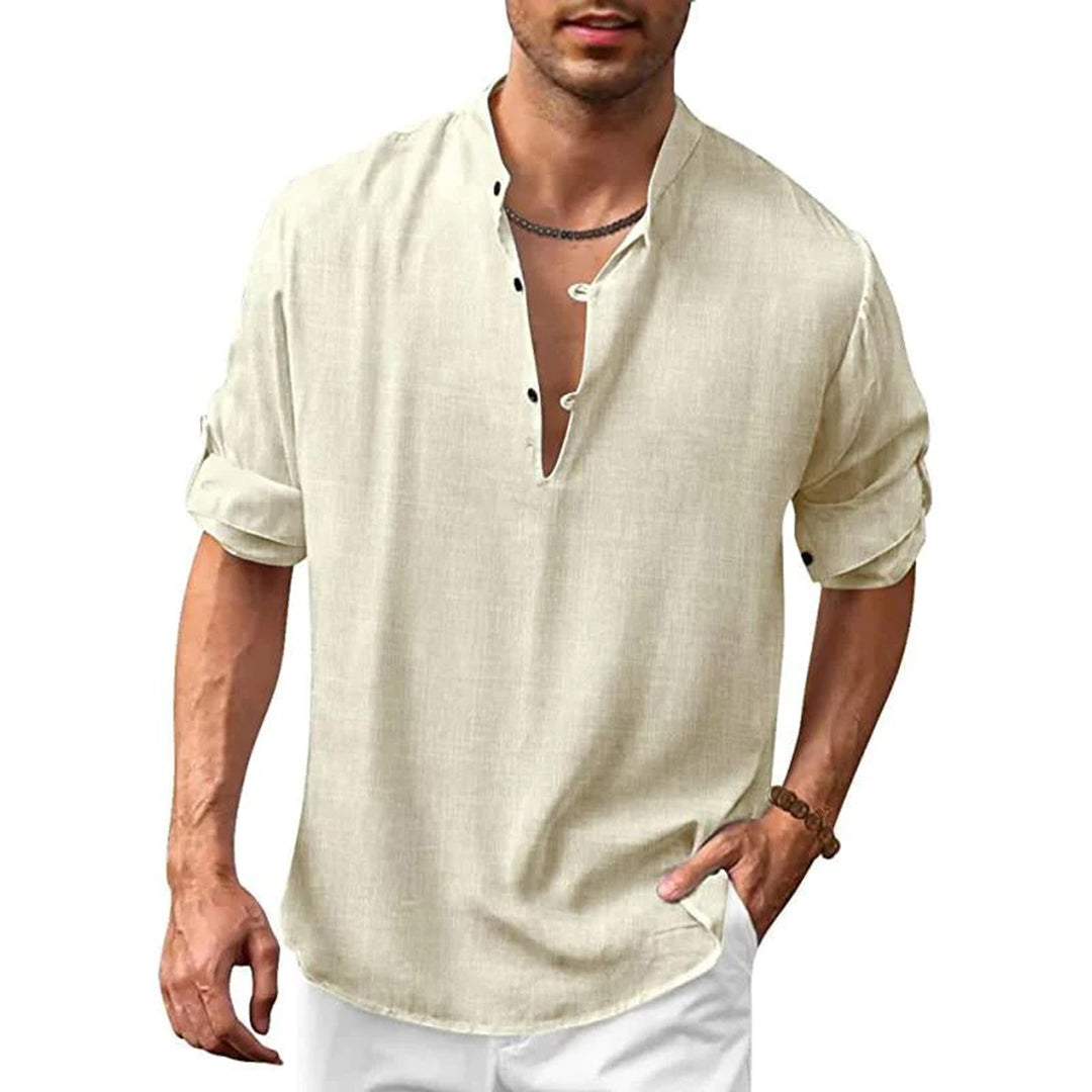 Levoire | Chemise Pour Hommes Élégante Élégance, Confort & Polyvalence Crème