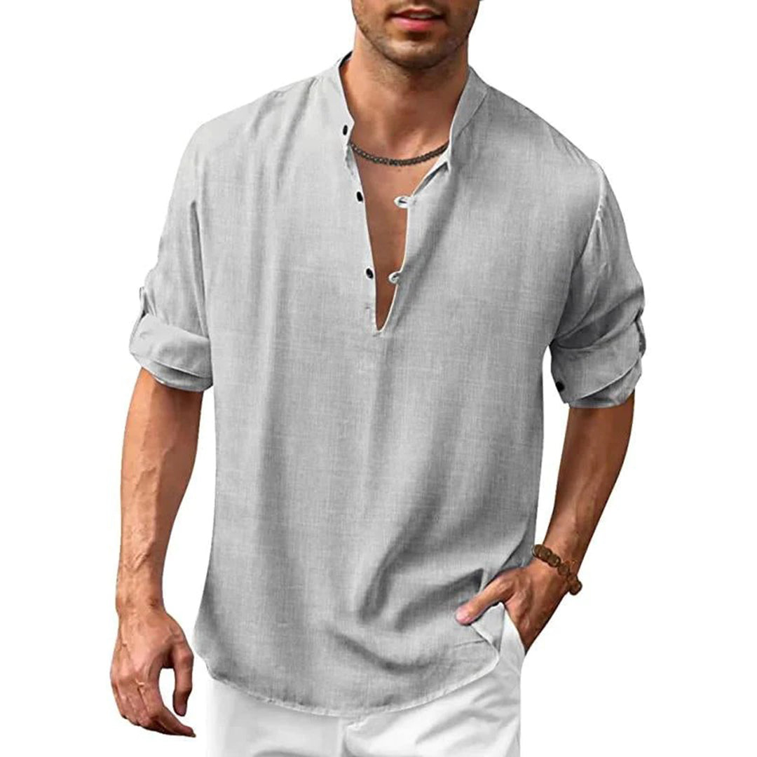Levoire | Chemise Pour Hommes Élégante Élégance, Confort & Polyvalence Gris