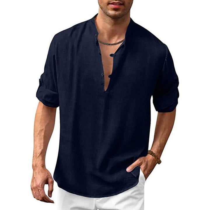 Levoire | Chemise Pour Hommes Élégante Élégance, Confort & Polyvalence Bleu marine