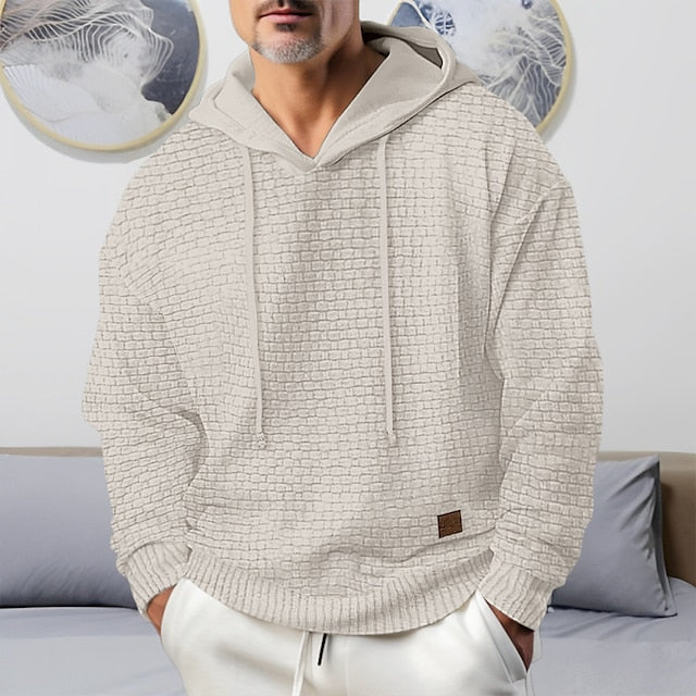 Levoire | Sweat À Capuche Confortable Et Stylé Pour Hommes Beige
