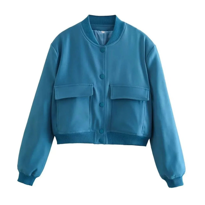 Levoire | Veste Bomber Multicolore De Printemps Bleu