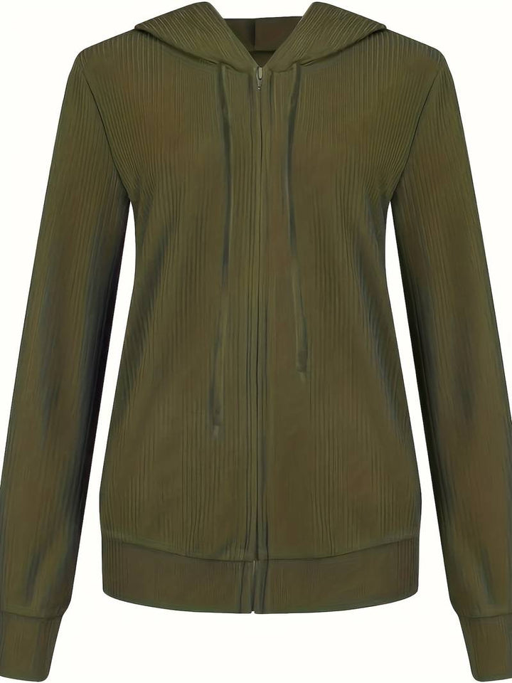 Levoire | Veste En Tricot Avec Capuche vert olive