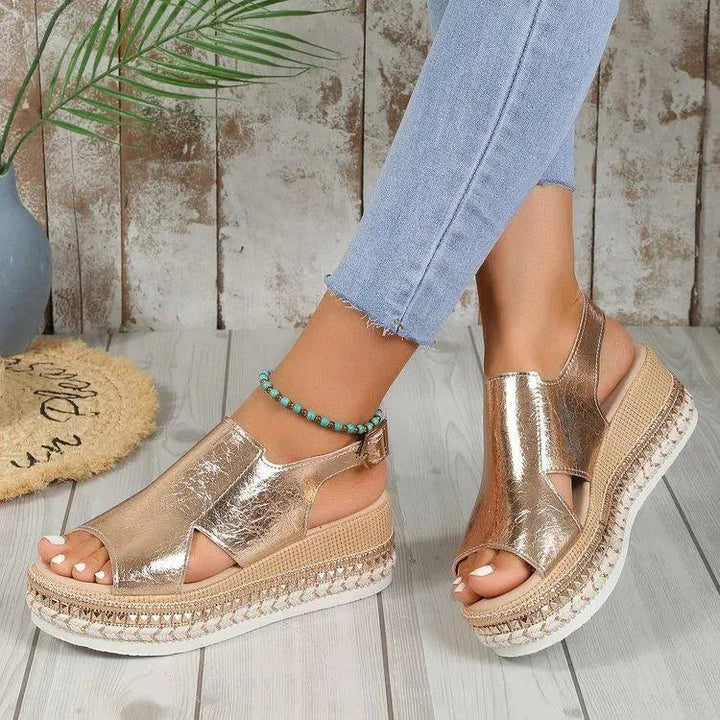 Levoire | sandales brillantes Or