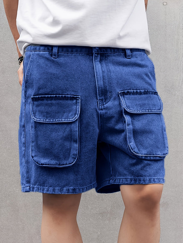 Levoire | Shorts En Denim Pour Hommes Heureux Avec Plusieurs Poches