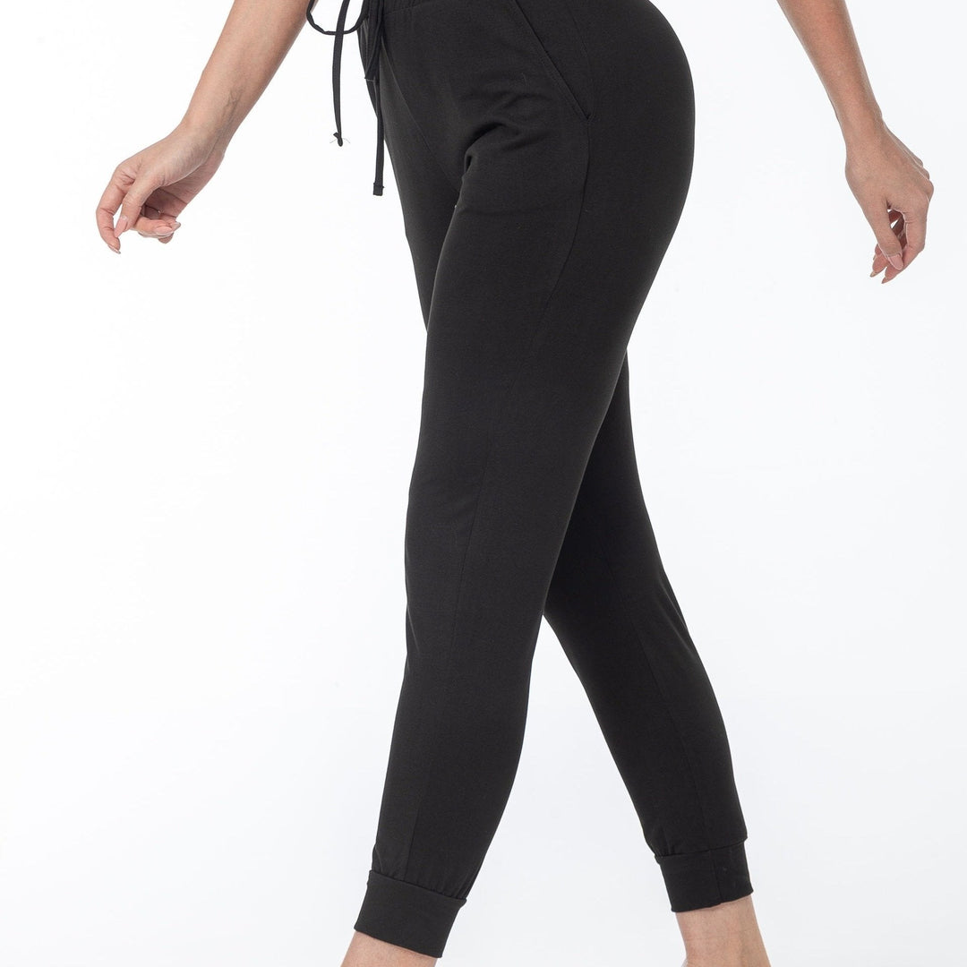 Levoire | Pantalons De Sport Confortables Pour Femmes Noirs À Taille Haute Noir