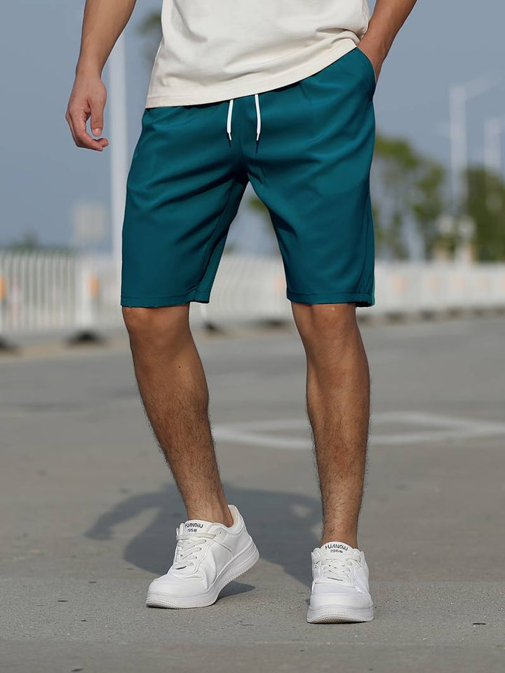 Levoire | Shorts Graphiques Avec Cordon De Serrage Vert foncé