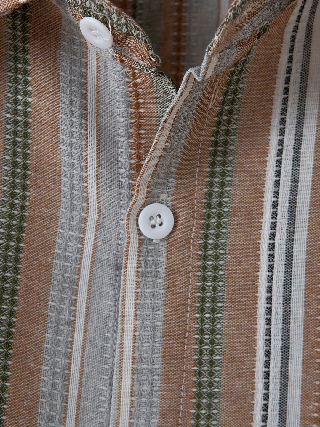 Levoire | Chemise En Coton Lin Rayée Pour Hommes Pour Un Look Décontracté