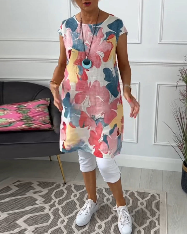Levoire | Robe De Loisir Pour Femmes Avec Des Fleurs