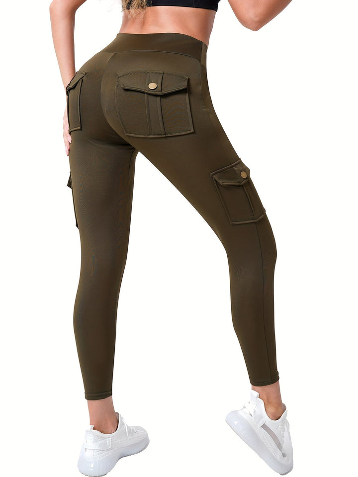 Levoire | Pantalons De Yoga Stretch Élégants À Taille Haute Et Avec Plusieurs Poches