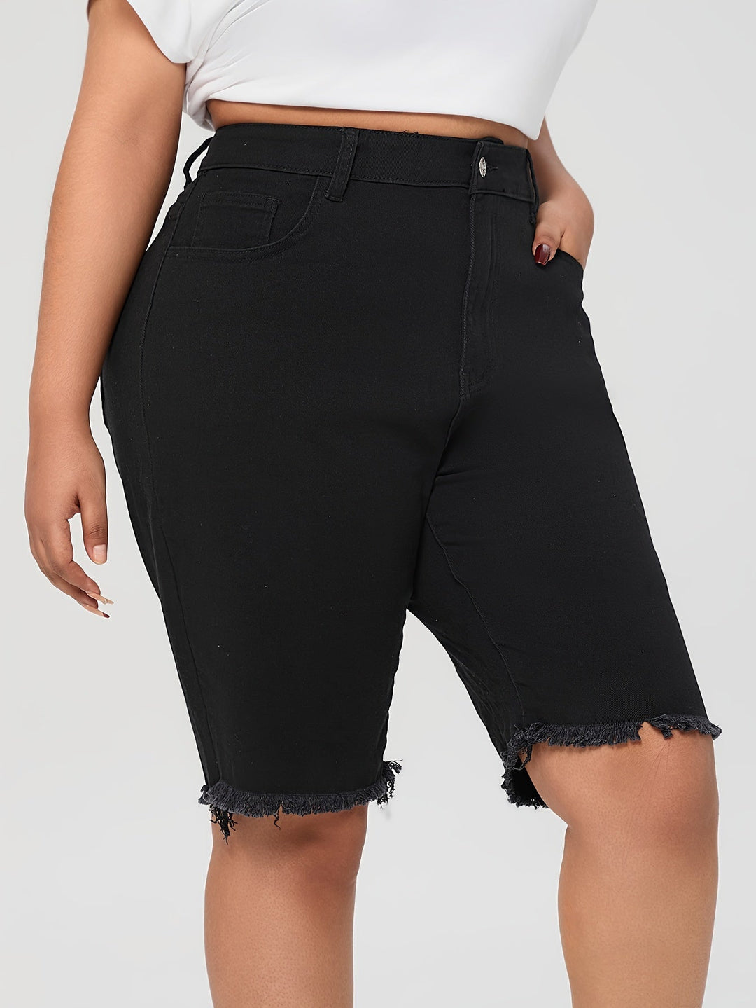 Levoire | Shorts En Denim Bleus Unis