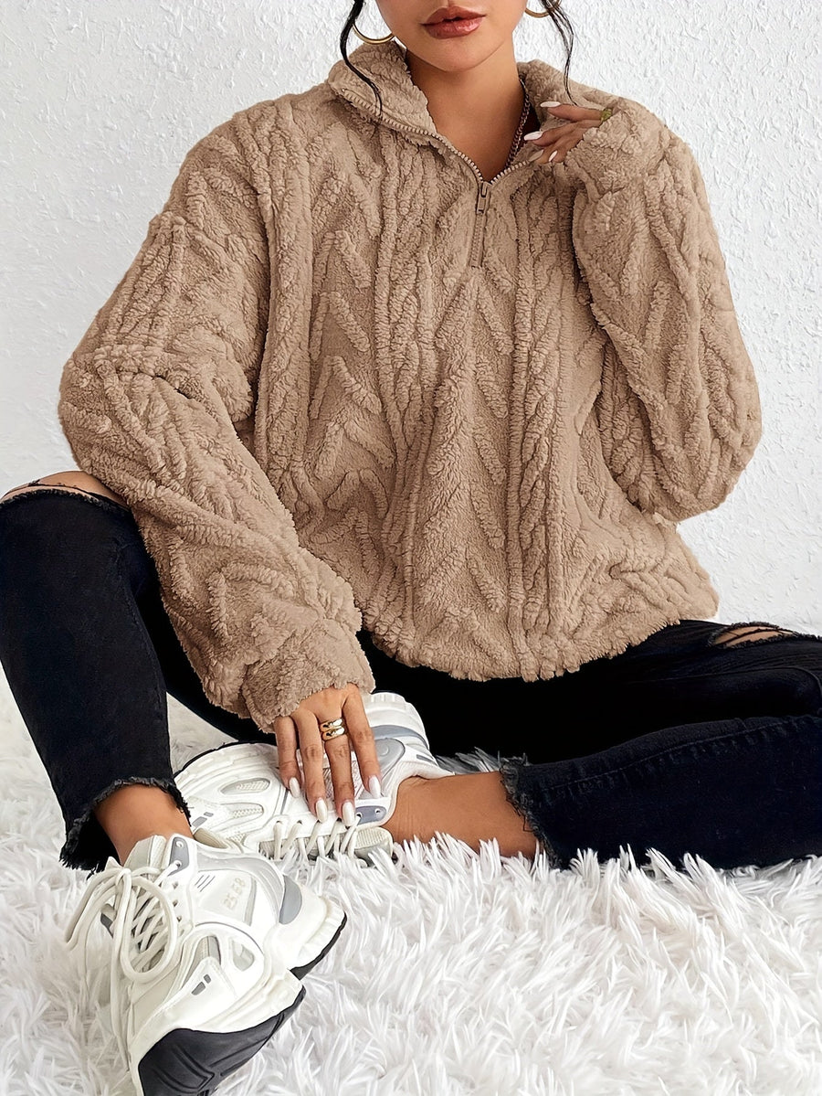 Levoire | Pull En Polaire À Coupe Moderne Khaki