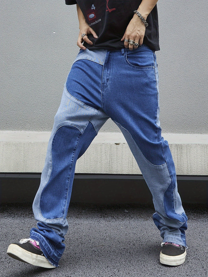 Levoire | Rennon Patches Denim Bootcut Jeans Homme