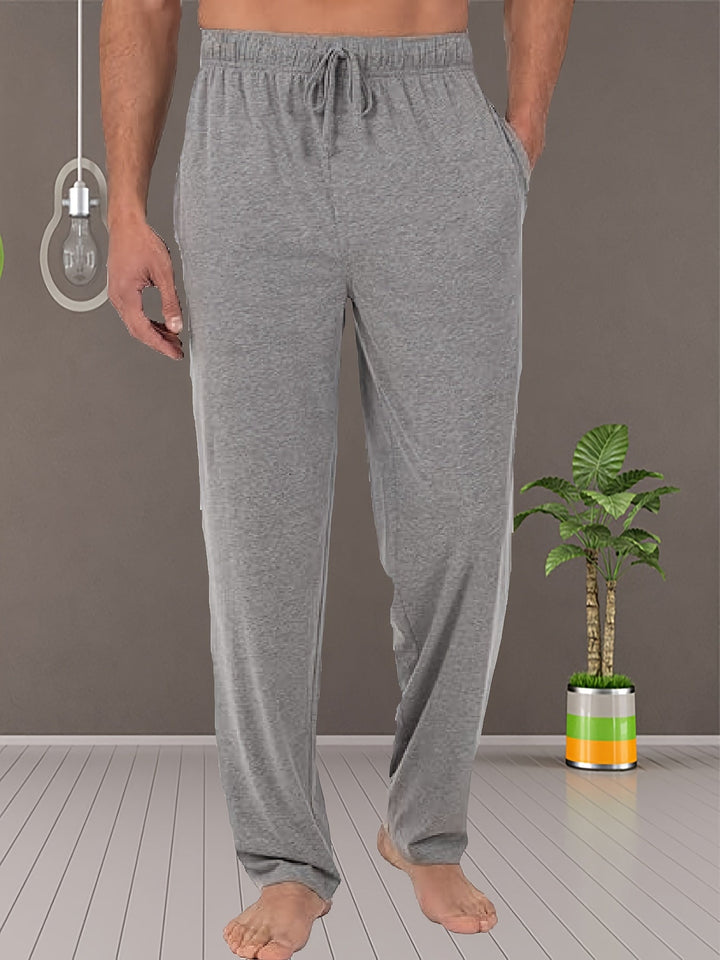 Levoire | Pantalons De Pyjama Pour Hommes Confortables En Couleur Unie Gris clair