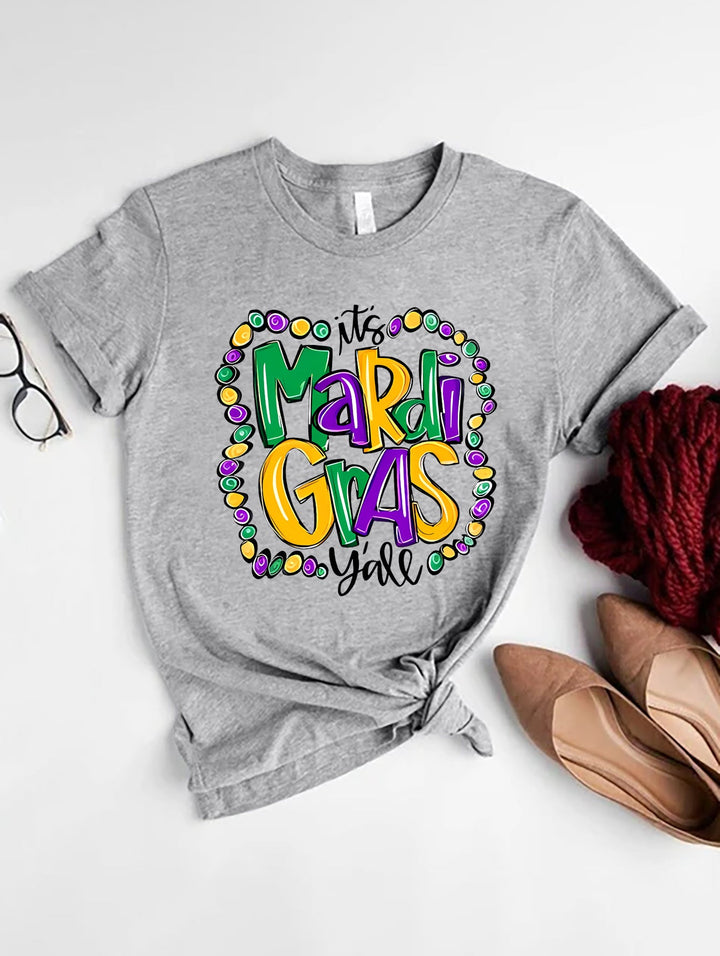 Levoire | NOUS SOMMES DES GENS DU MARDI GRAS T-shirt col rond Gris foncé