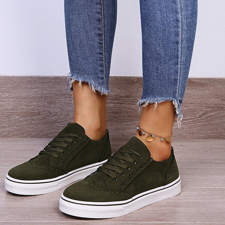 Levoire | Chaussures À Lacets Élégantes Et Confortables Sneakers Olive vert