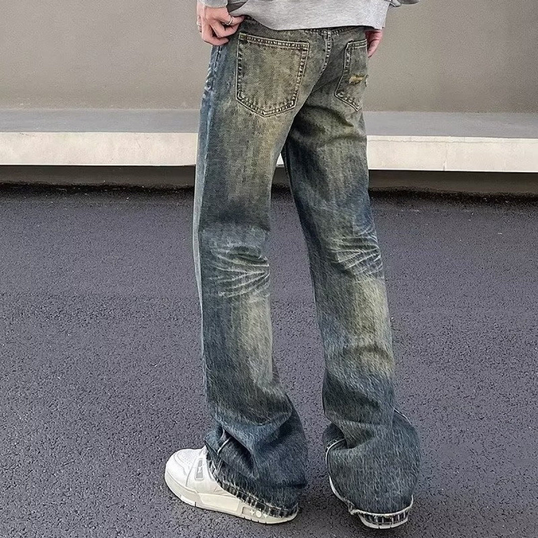 Levoire | Pantalons Baggy Spacieux Avec Une Touche De Style Décontracté