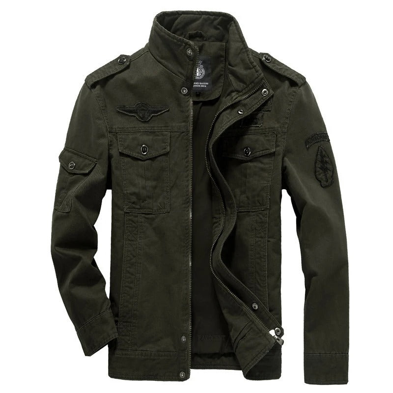 Levoire | Veste D'Automne Style Militaire Vert