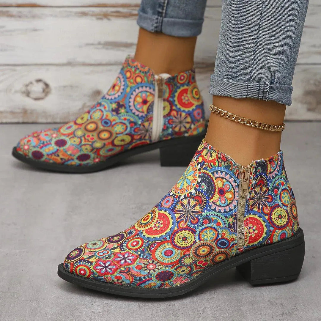 Levoire | Bottes courtes femmes - Style Boho Chic pour toutes les occasions ! Couleur