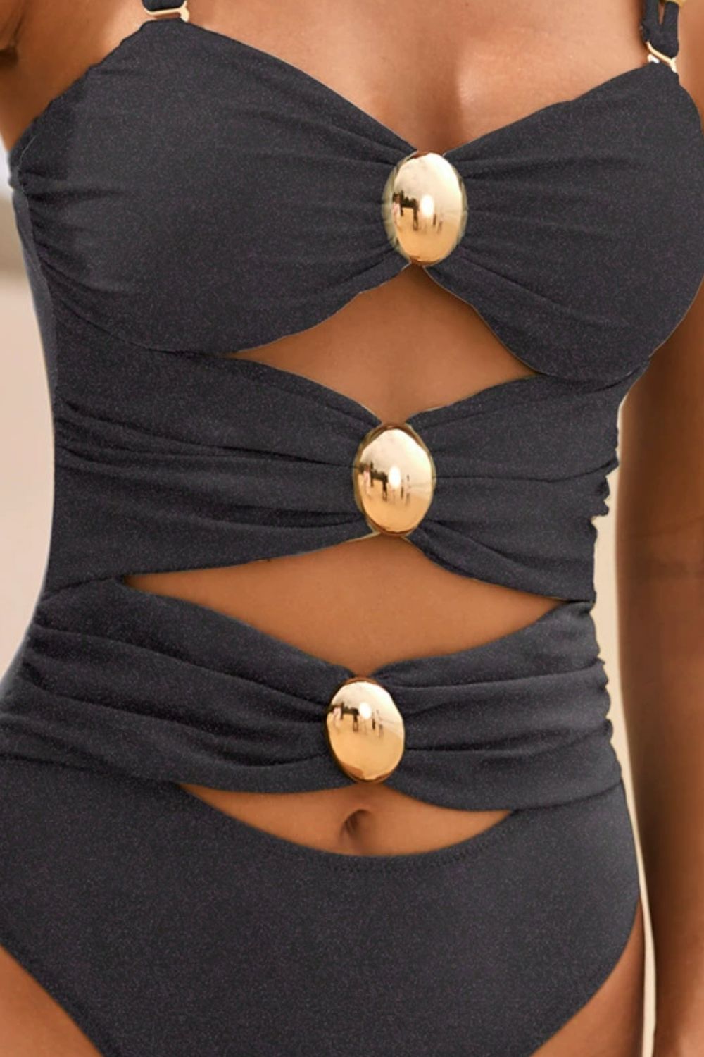 Levoire | Découpe Raffung Cœur Décolleté Monokini Maillot De Bain