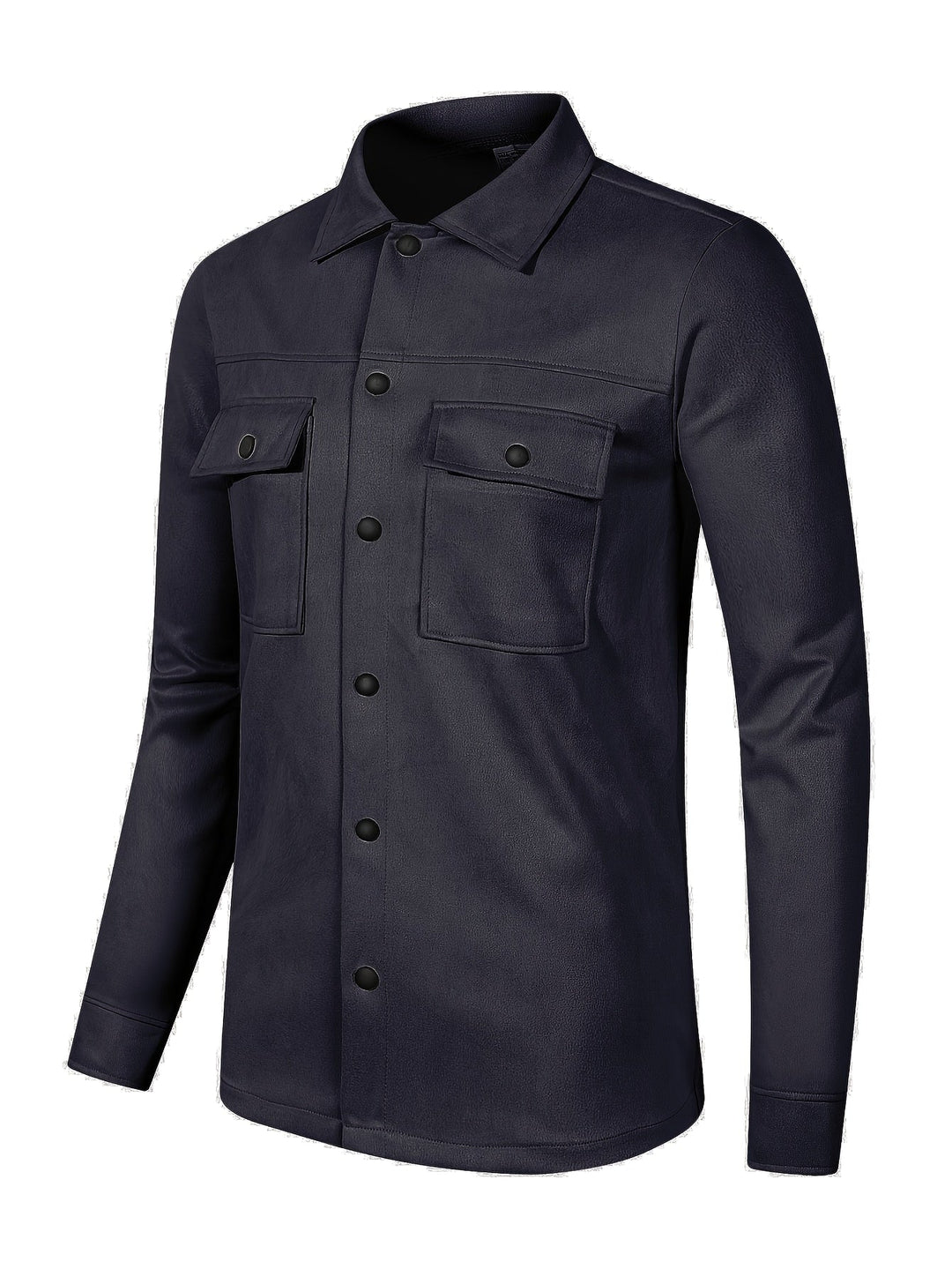 Levoire | Veste En Cuir Pu Pour Hommes Unie
