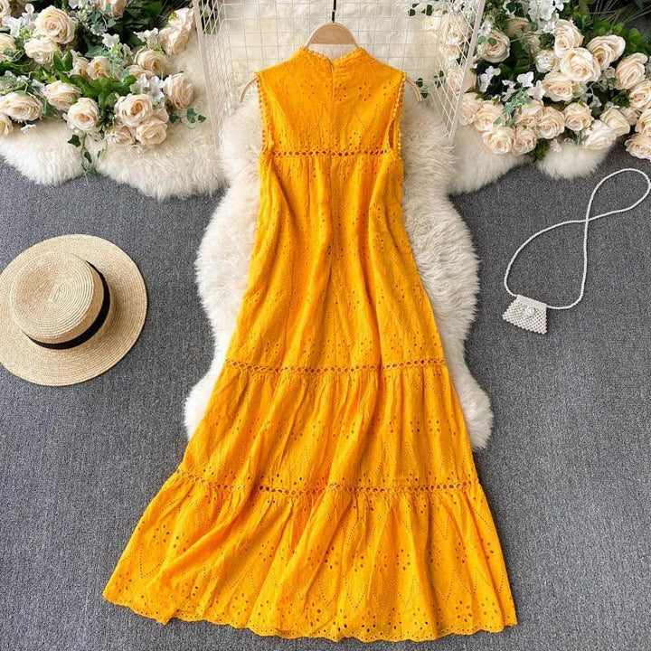 Levoire | Robe longue trapèze Jaune