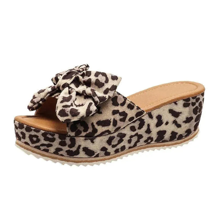 Levoire | Sandales à motif léopard avec lacets Mustakarhu