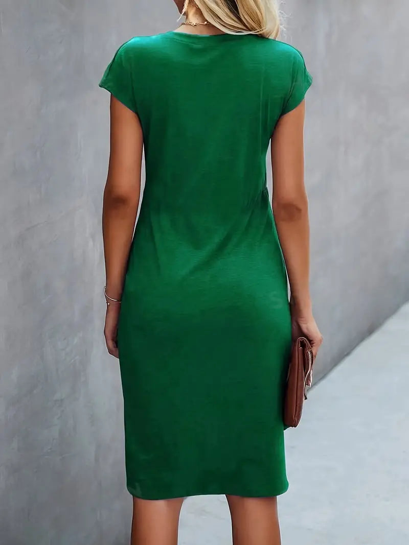 Levoire | Élégante Robe Corporelle Mettant En Valeur Avec Encolure Ronde