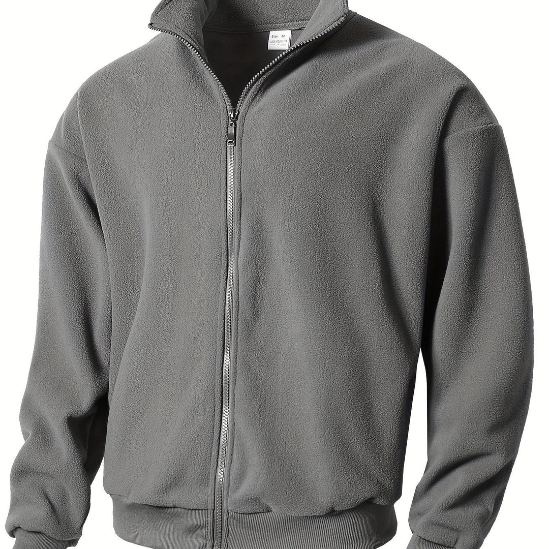 Levoire | Veste En Fleece Pour Hommes Avec Fermeture Éclair gris