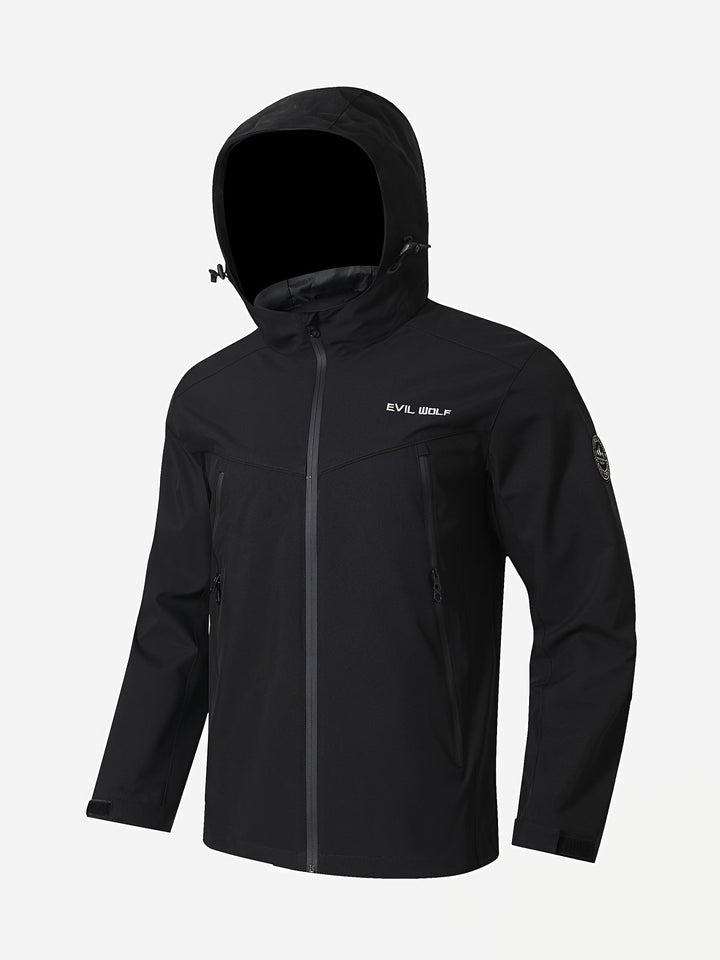 Levoire | Veste De Pluie Rayée Imperméable Pour Hommes Avec Capuche