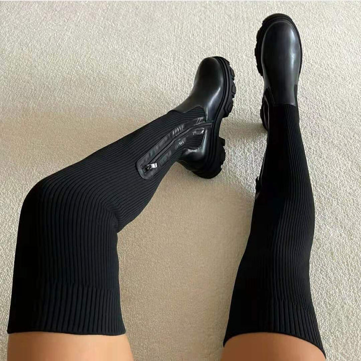 Levoire | Bottes longues élégantes Noir