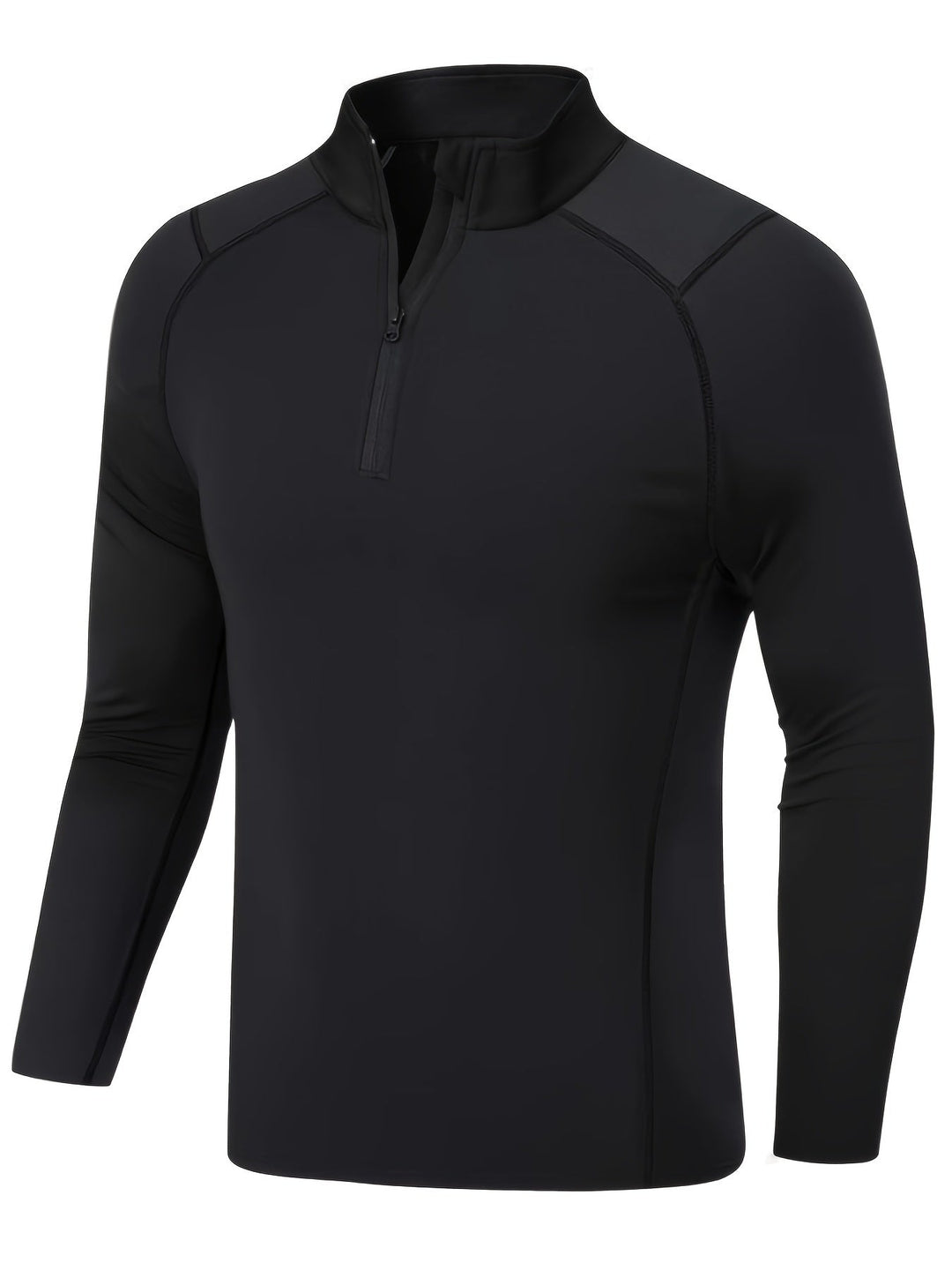 Levoire | T-Shirt De Sport Pour Hommes Chaud À Manches Longues Noir